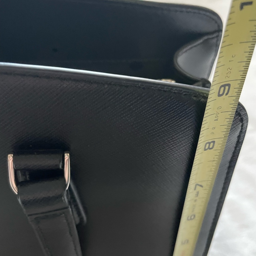 New Kate Spade Addie Black Leather Hand or Shoulder Bag with Removable Strap - Picture 11 of 12